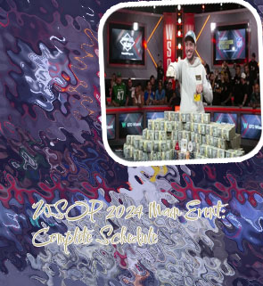 Wsop event schedule 2024